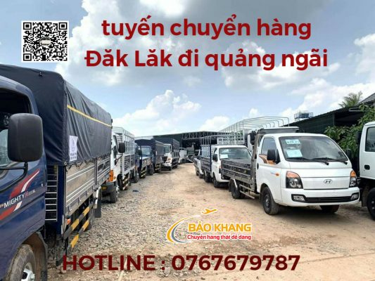 Vận chuyển hàng từ Dak Lak đi Dung Quất