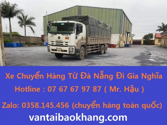 Xe Chuyển Hàng Đà Nẵng đi Gia Ngĩa Đắk Nông