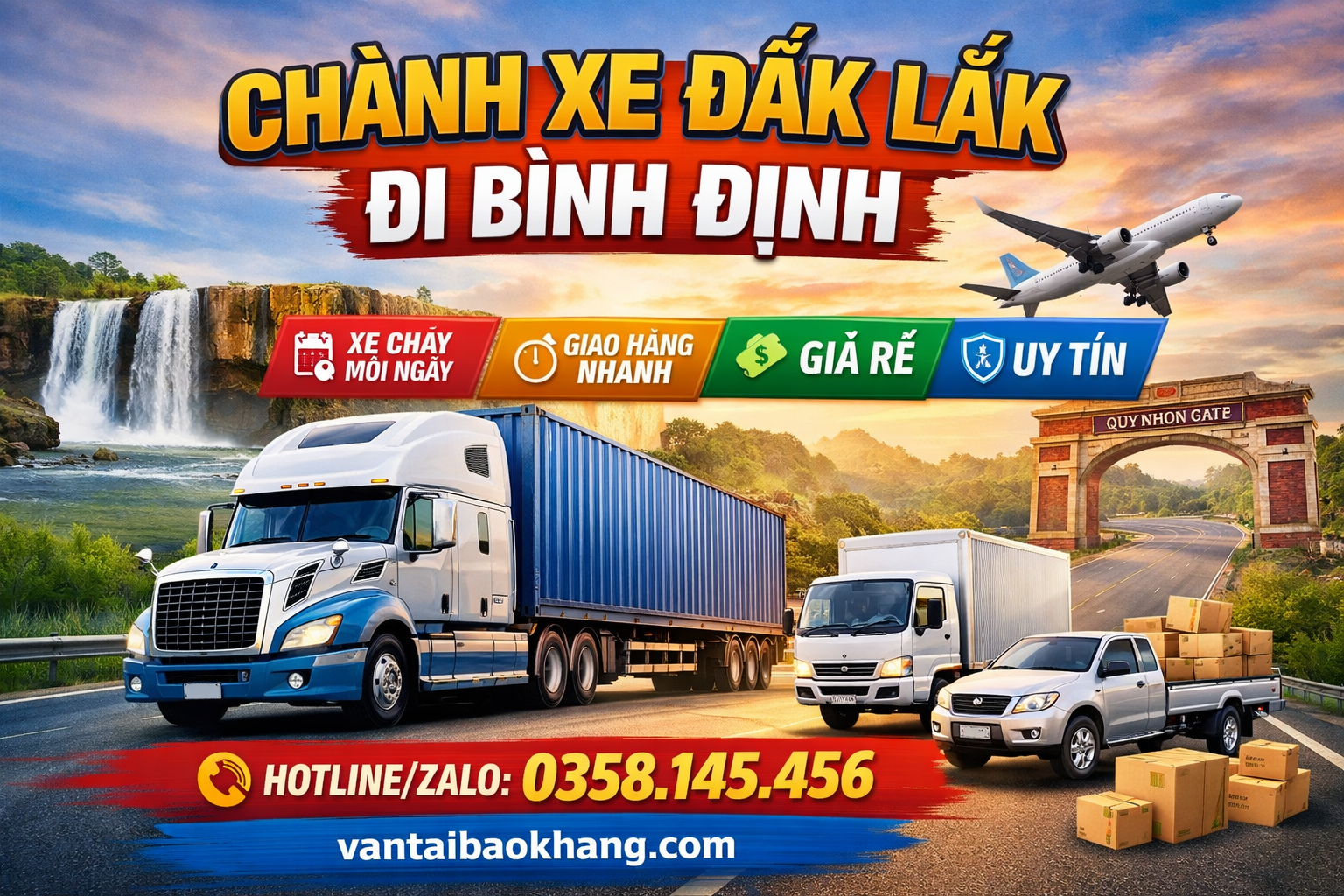 Chành Xe Đắk Lắk Đi Bình Định