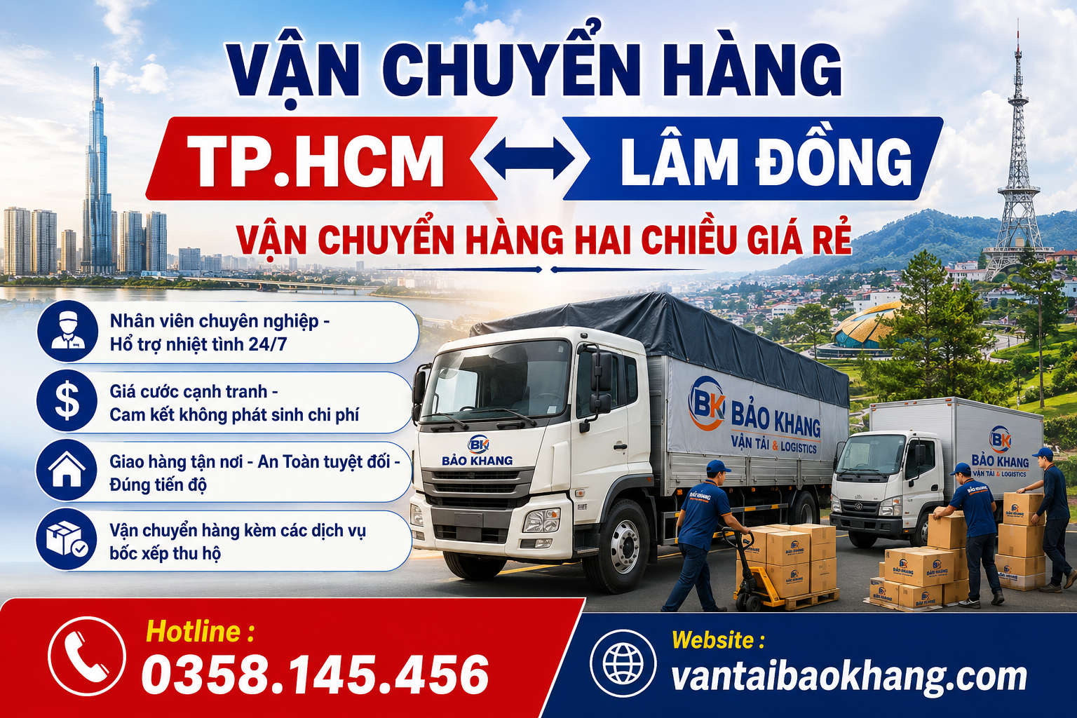 vận chuyển hàng từ TPHCM đi Lâm Đồng