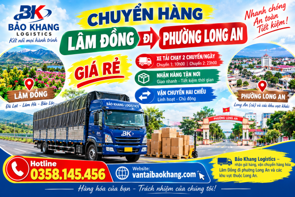 Chuyển hàng Lâm Đồng đi phường Long An